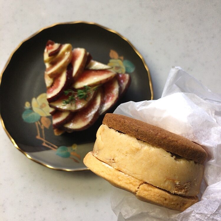 ほうじ茶とイチヂクのタルト＆きなこバタークッキーサンド